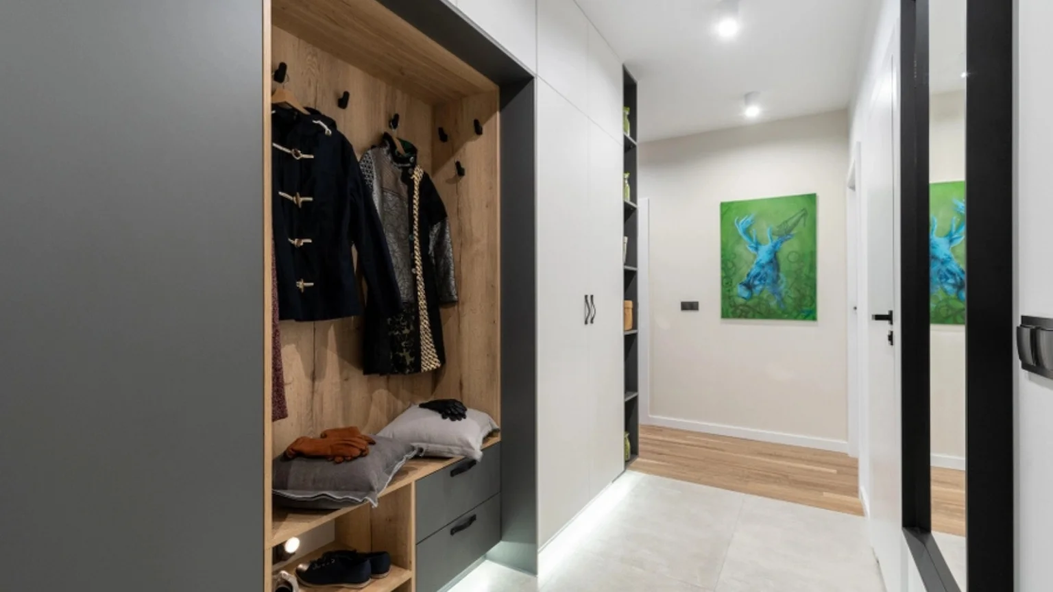 Armadio salvaspazio per interni senza finestra e spazi piccoli, immagine esempio